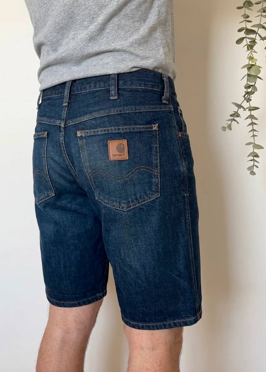 Short en jean Carhartt Western Bermuda bleu brut taille W30/M - VM2606133