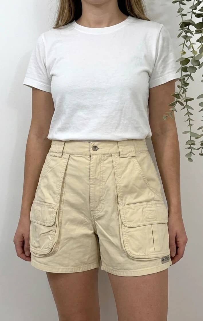 Short cargo vintage Columbia Sportswear crème taille S - FP2607145