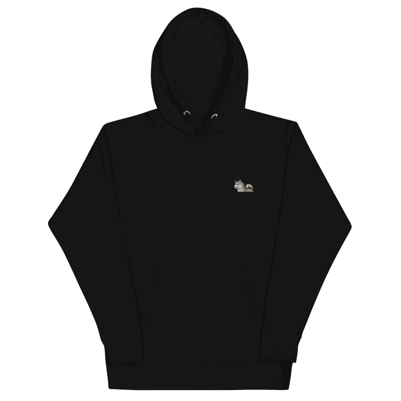 Prince & Co - Sweat à capuche brodé Shiba Inu