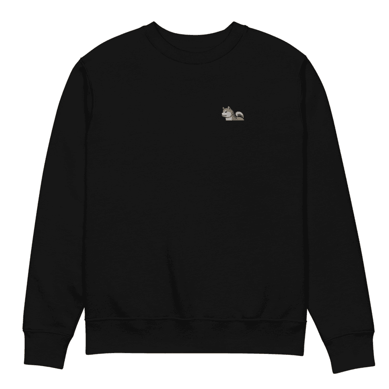 Prince & Co - Sweatshirt coton bio brodé Shiba Inu