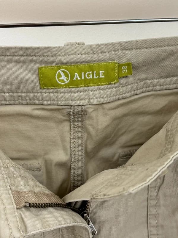 Pantalon outdoor léger Aigle beige sable randonné taille 38 - Photo 5/10