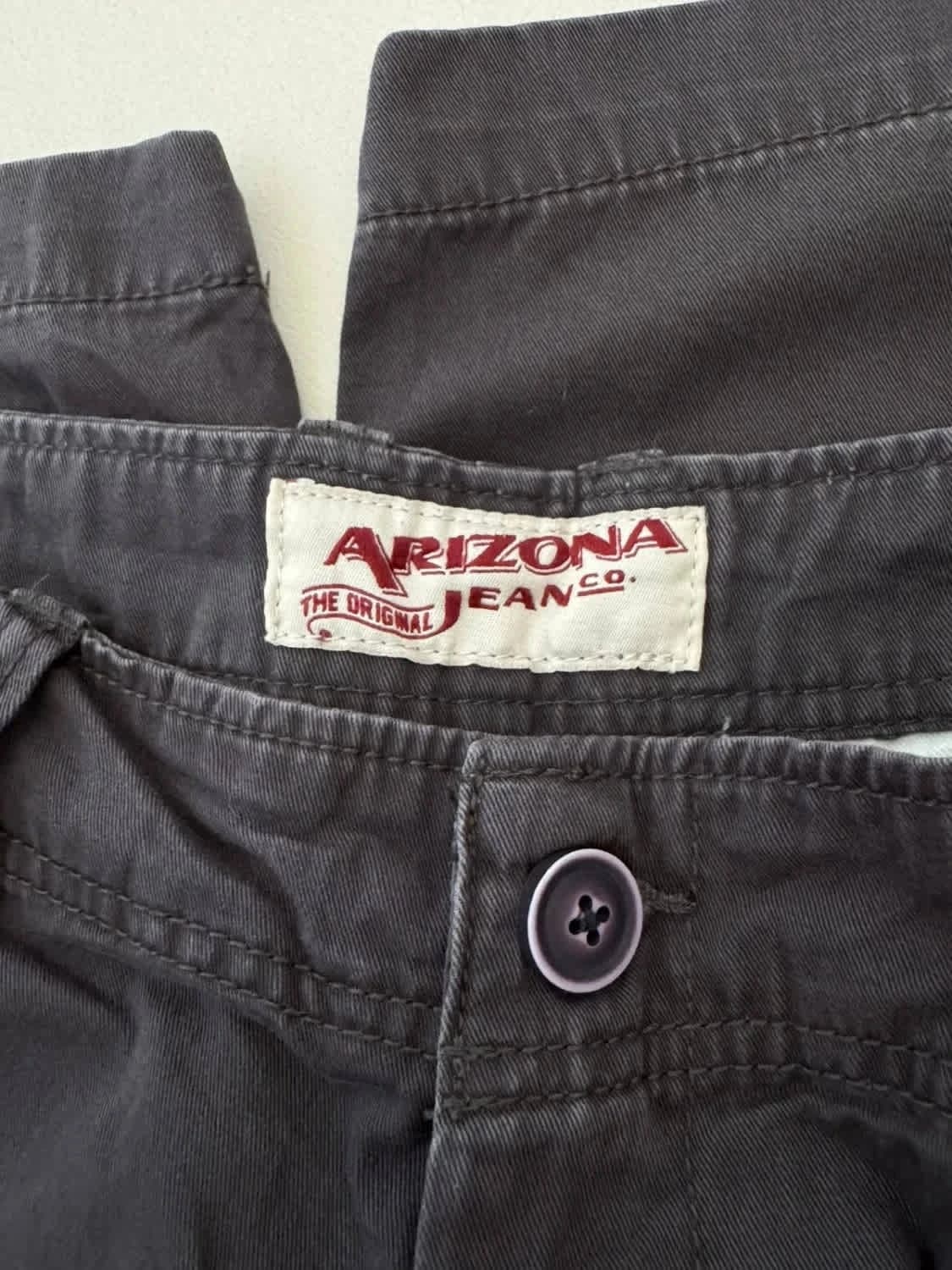 Arizona Jean Co 차콜 그레이 카고 쇼츠 사이즈 W33 - 사진 3/6