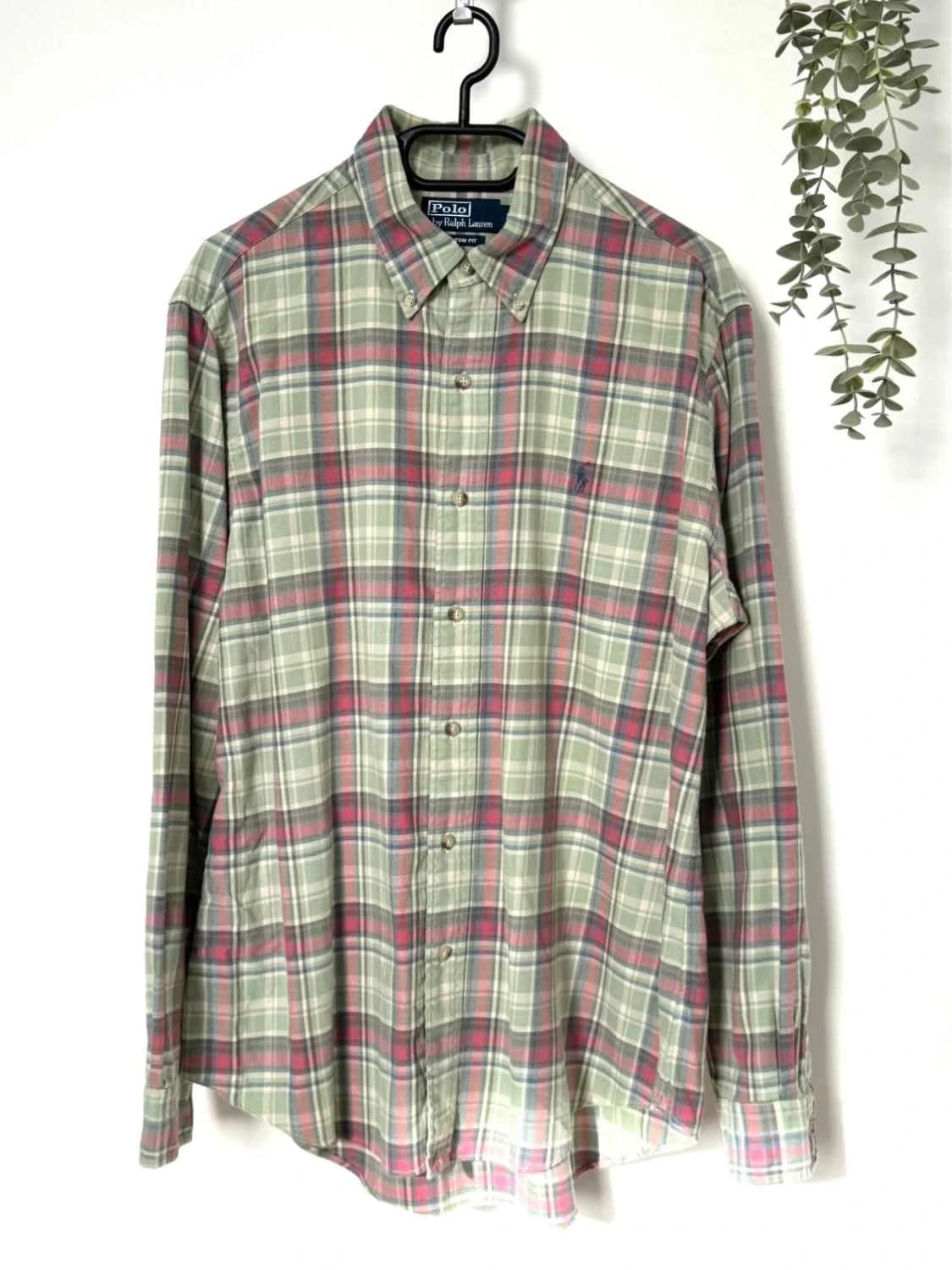 Kostkovaná košile Polo Ralph Lauren z bavlny, zelená, Custom Fit, velikost L - FP260136 – fotka 2/9