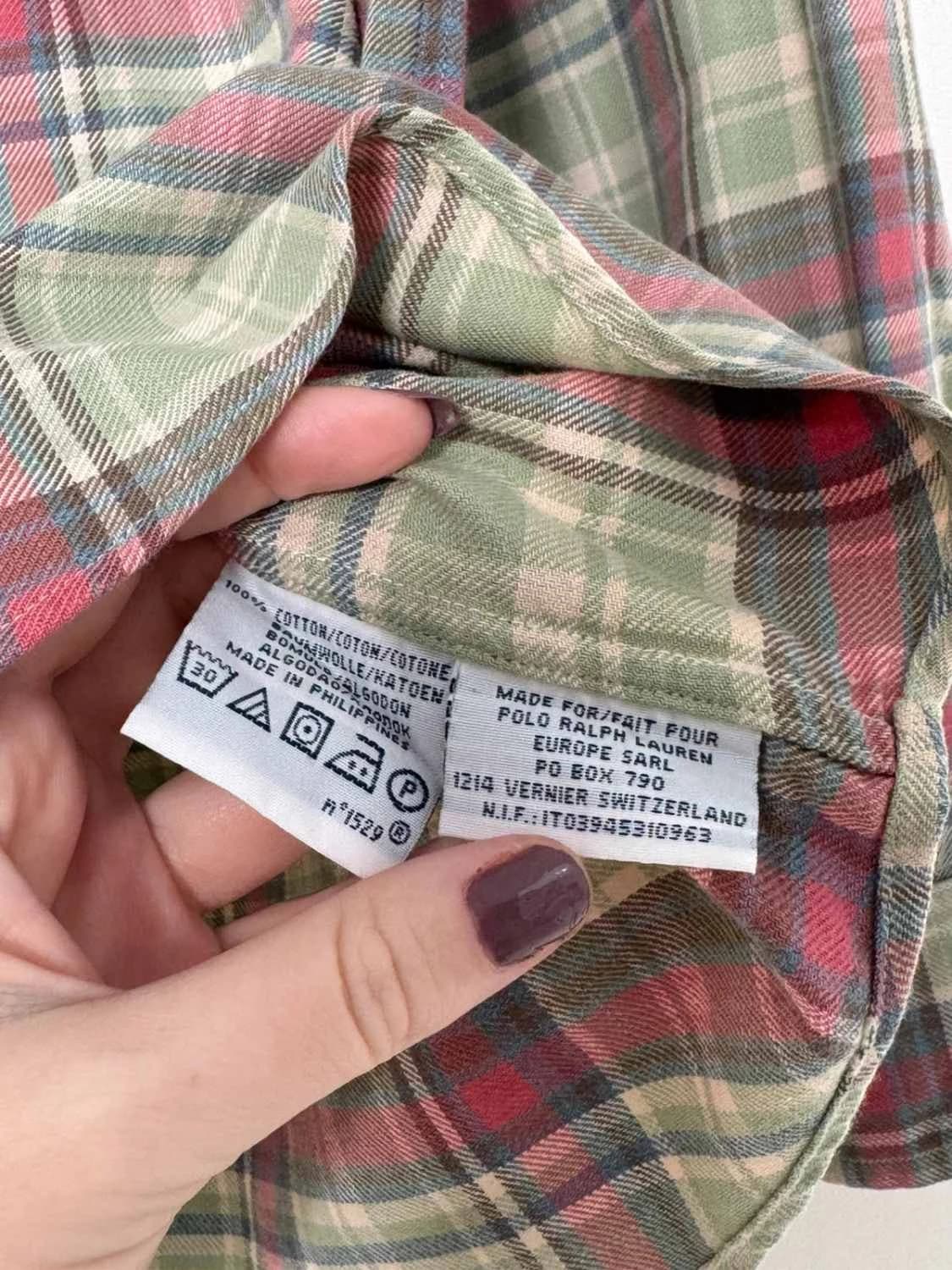 Kostkovaná košile Polo Ralph Lauren z bavlny, zelená, Custom Fit, velikost L - FP260136 – fotka 7/9