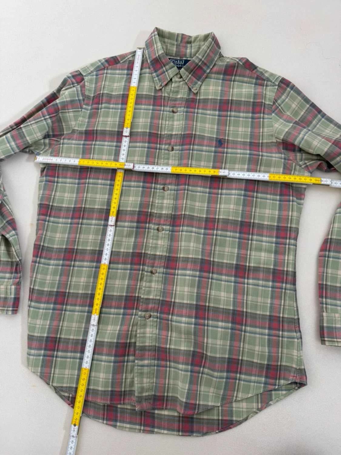 Kostkovaná košile Polo Ralph Lauren z bavlny, zelená, Custom Fit, velikost L - FP260136 – fotka 9/9