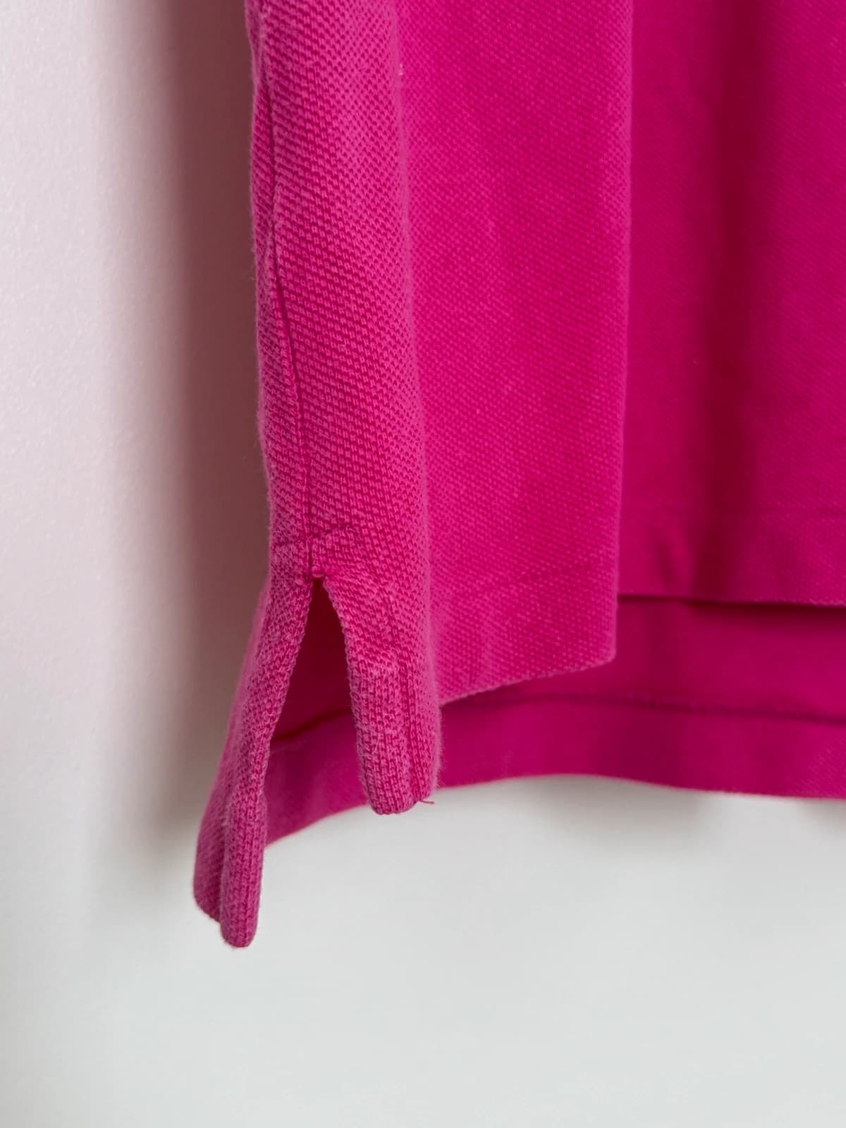 Ralph Lauren fuksijos spalvos siauro kirpimo piké polo marškinėliai, dydis L/XL - FP260275 – nuotrauka 7/8