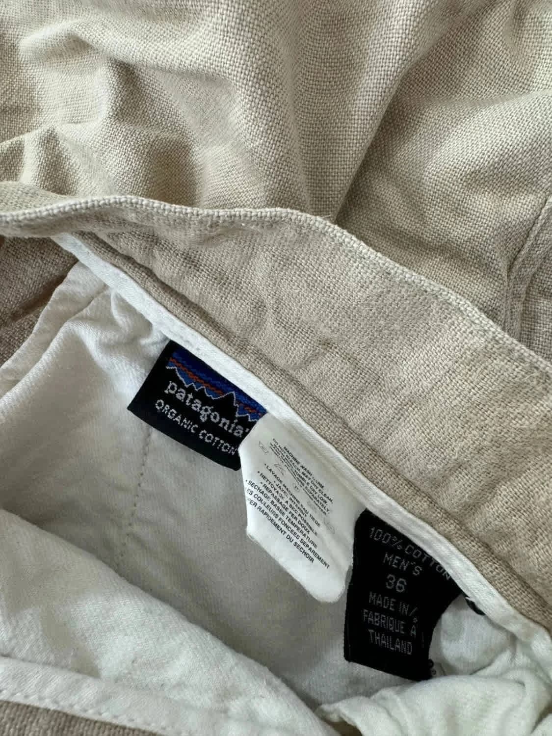 Patagonia 베이지 치노 쇼츠 100% 면 W36 - 사진 2/8