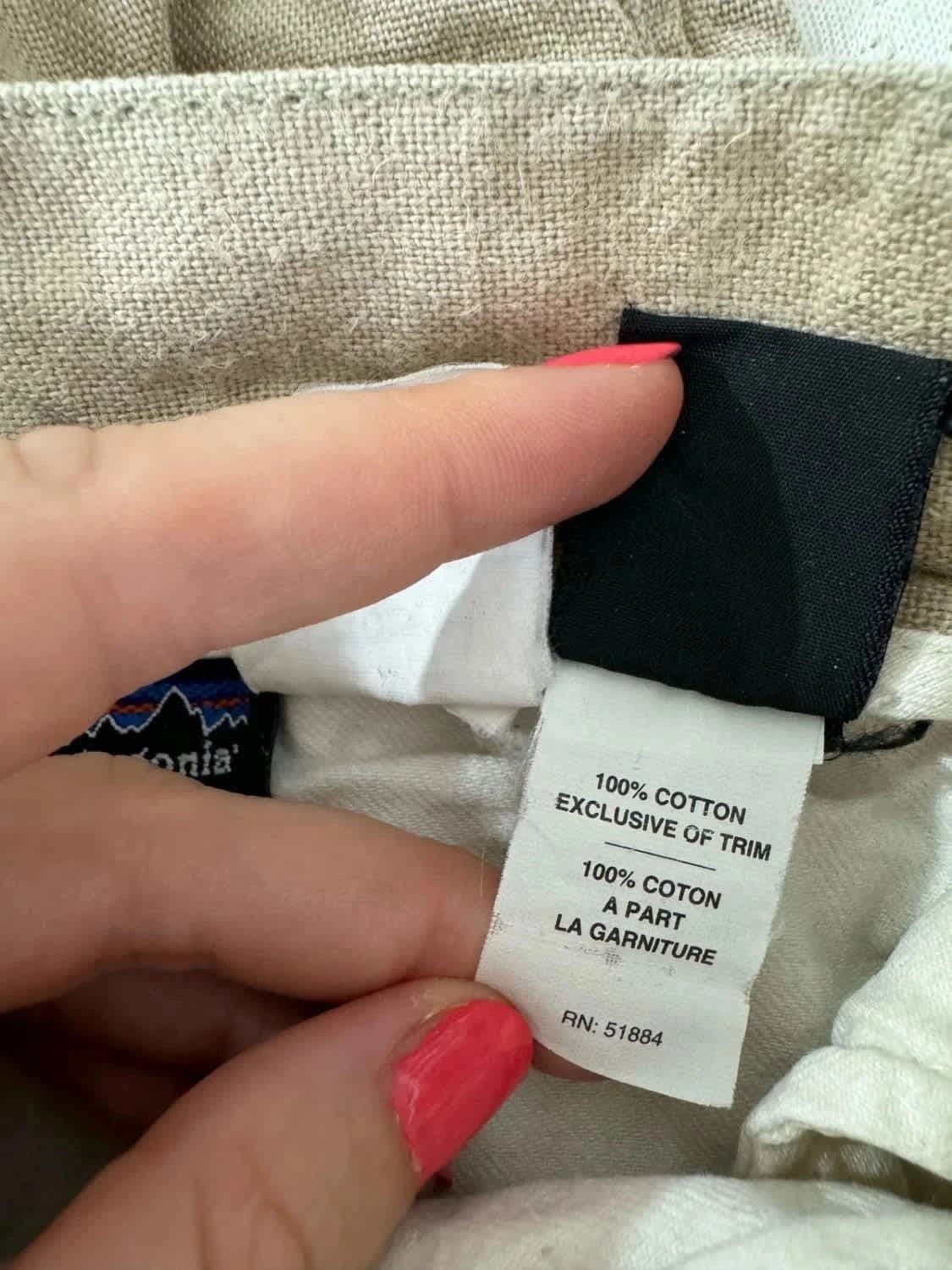 Patagonia 베이지 치노 쇼츠 100% 면 W36 - 사진 3/8