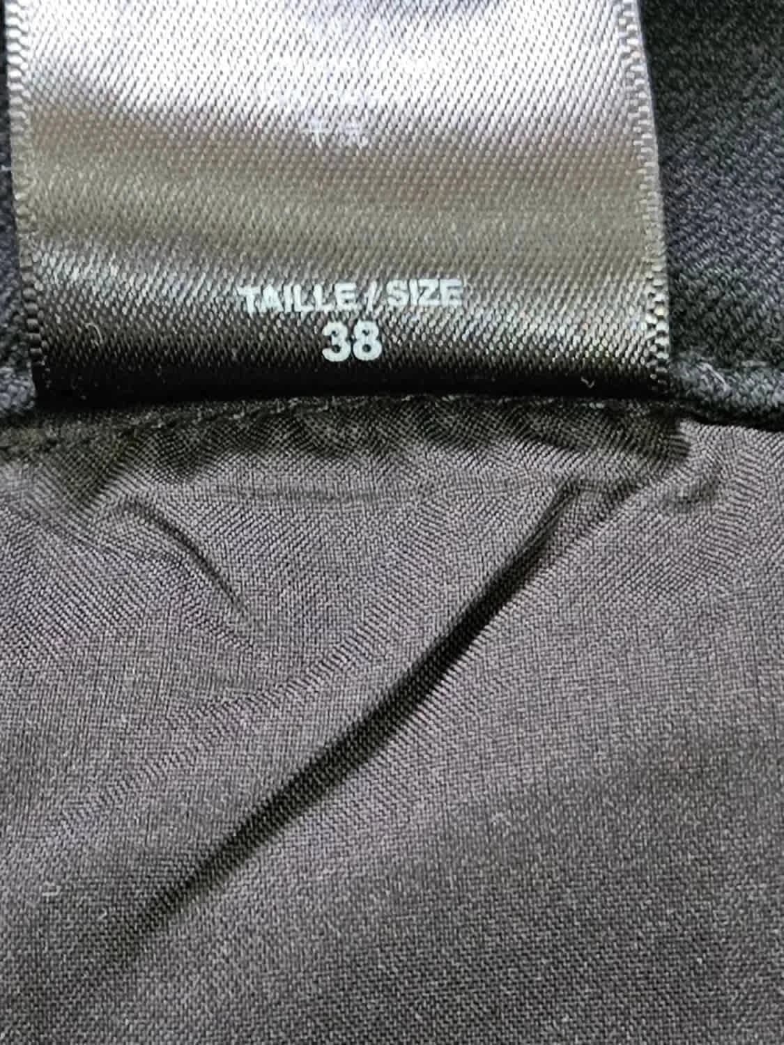 Pantalon droit noir Zapa bandes bleues taille 38 - Photo 6/6