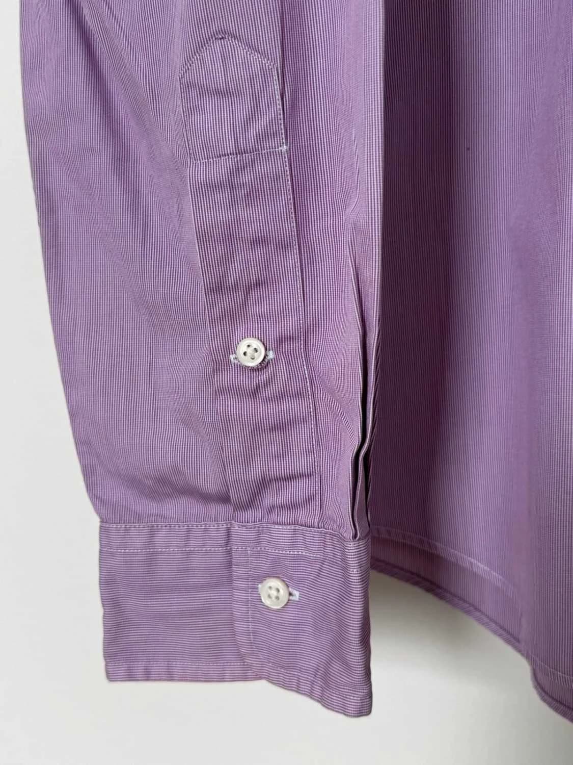 Pruhovaná košile Ralph Lauren fialová Custom Fit, velikost XL 43 - FP260133 – fotka 6/10