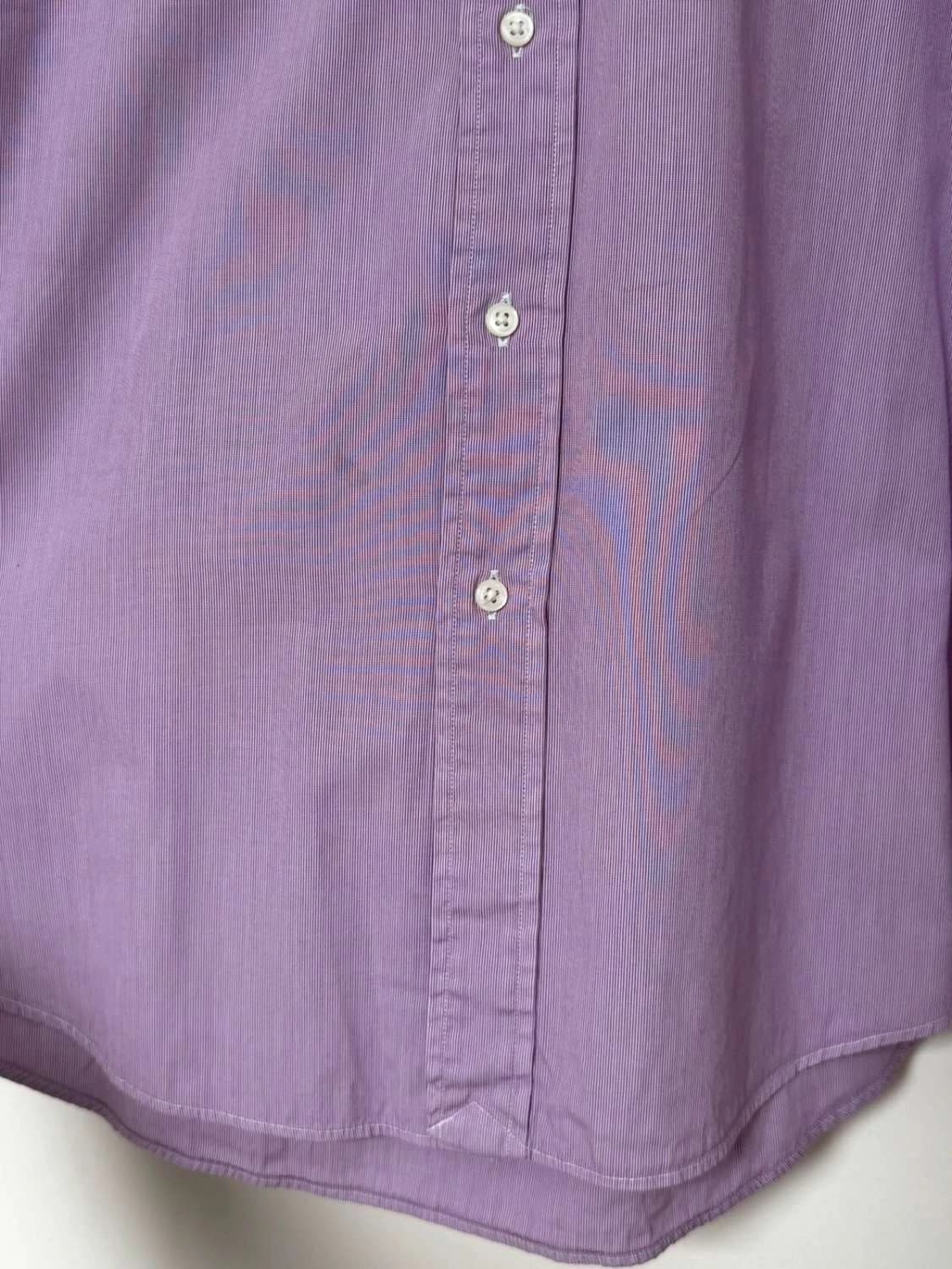 Pruhovaná košile Ralph Lauren fialová Custom Fit, velikost XL 43 - FP260133 – fotka 9/10