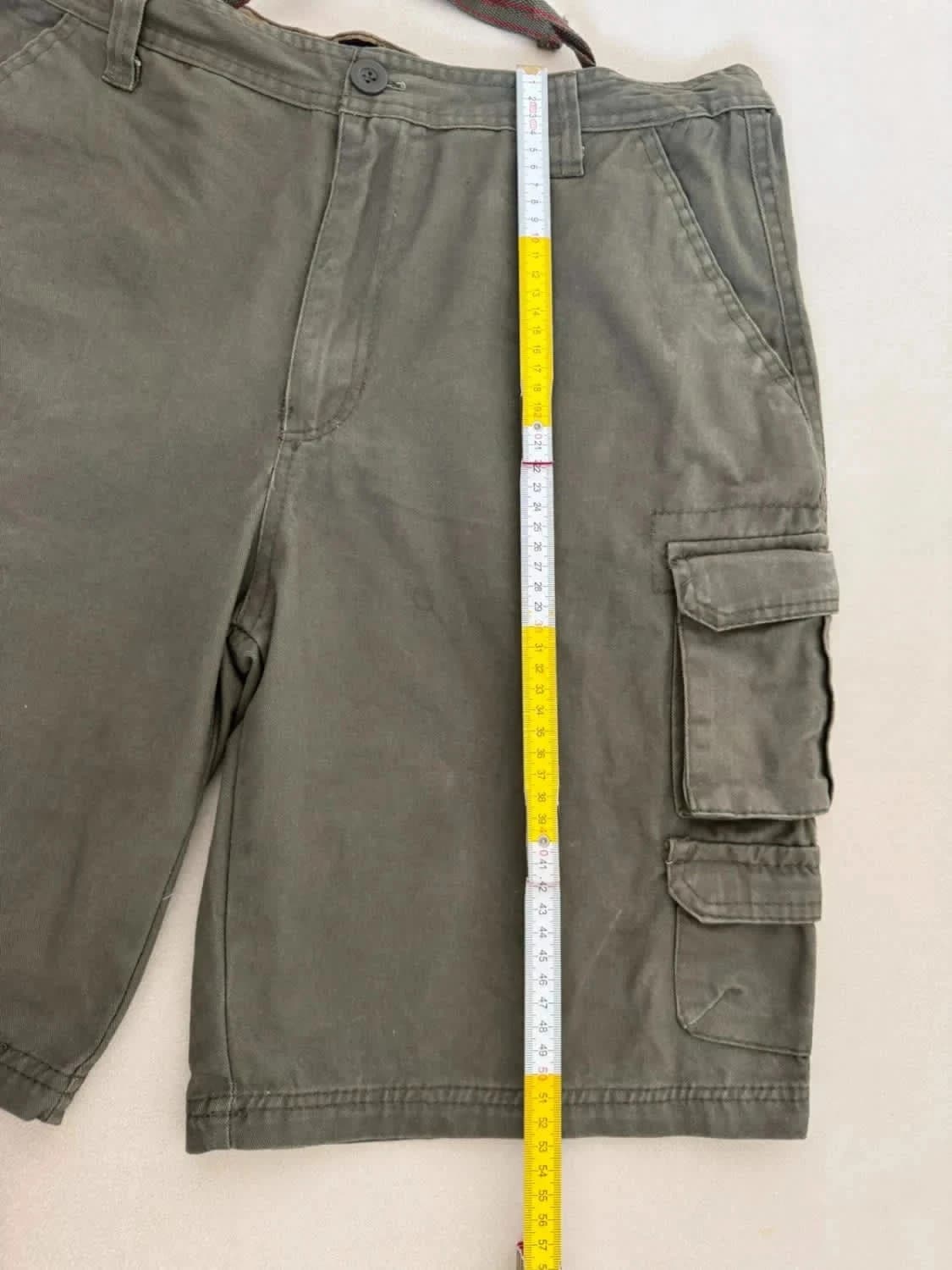 Khaki spalvos cargo šortai RW Rugged Wear, dydis W34 – nuotrauka 7/7