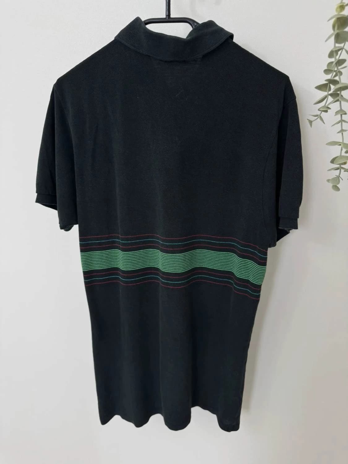 Lacoste Poloshirt aus Baumwolle, schwarz, Golf-Muster, Größe 5/S made in France - FP251265 - Foto 6/8