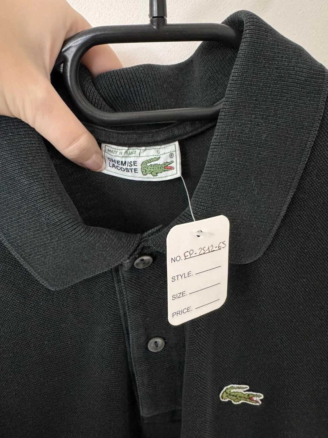 Lacoste Poloshirt aus Baumwolle, schwarz, Golf-Muster, Größe 5/S made in France - FP251265 - Foto 3/8