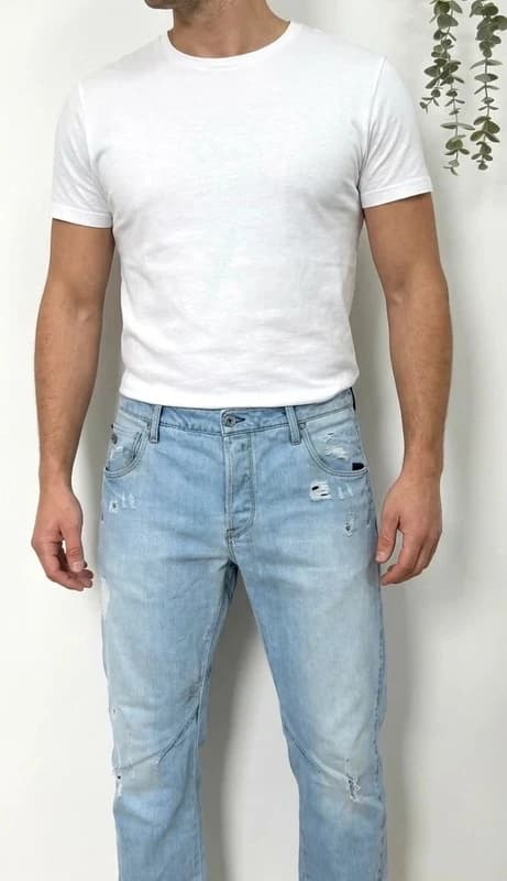 Repaistut G-Star Raw ARC 3D Slim -farkut, vaaleansininen, koko W36 L32 - Kuva 1/15