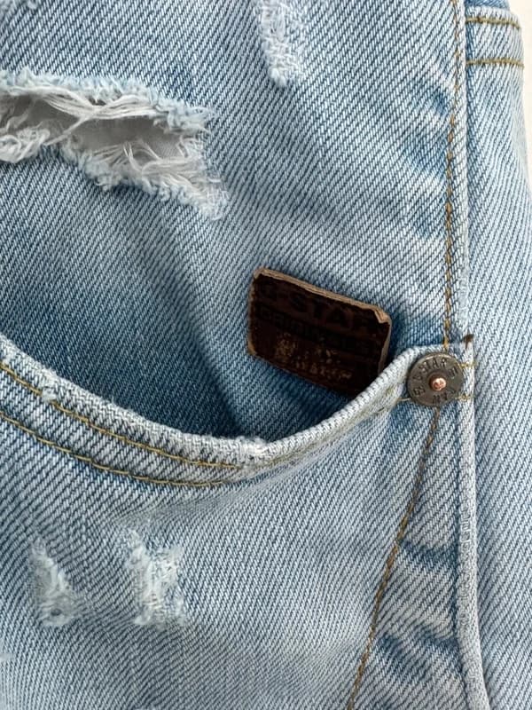 Repaistut G-Star Raw ARC 3D Slim -farkut, vaaleansininen, koko W36 L32 - Kuva 3/15
