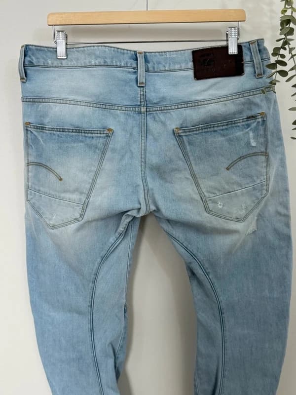 Repaistut G-Star Raw ARC 3D Slim -farkut, vaaleansininen, koko W36 L32 - Kuva 8/15