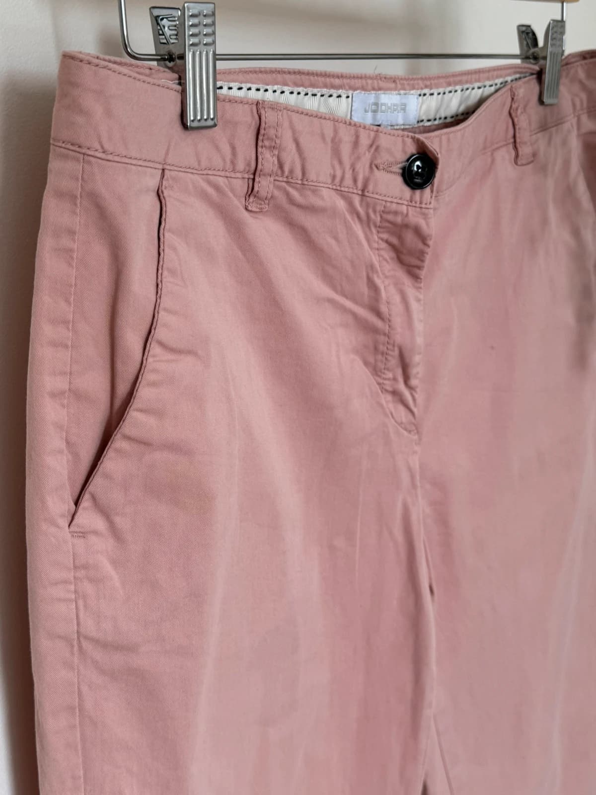 Pantalon chino Jodhpur rose poudré coupe cigarette taille 42/L - Photo 4/11