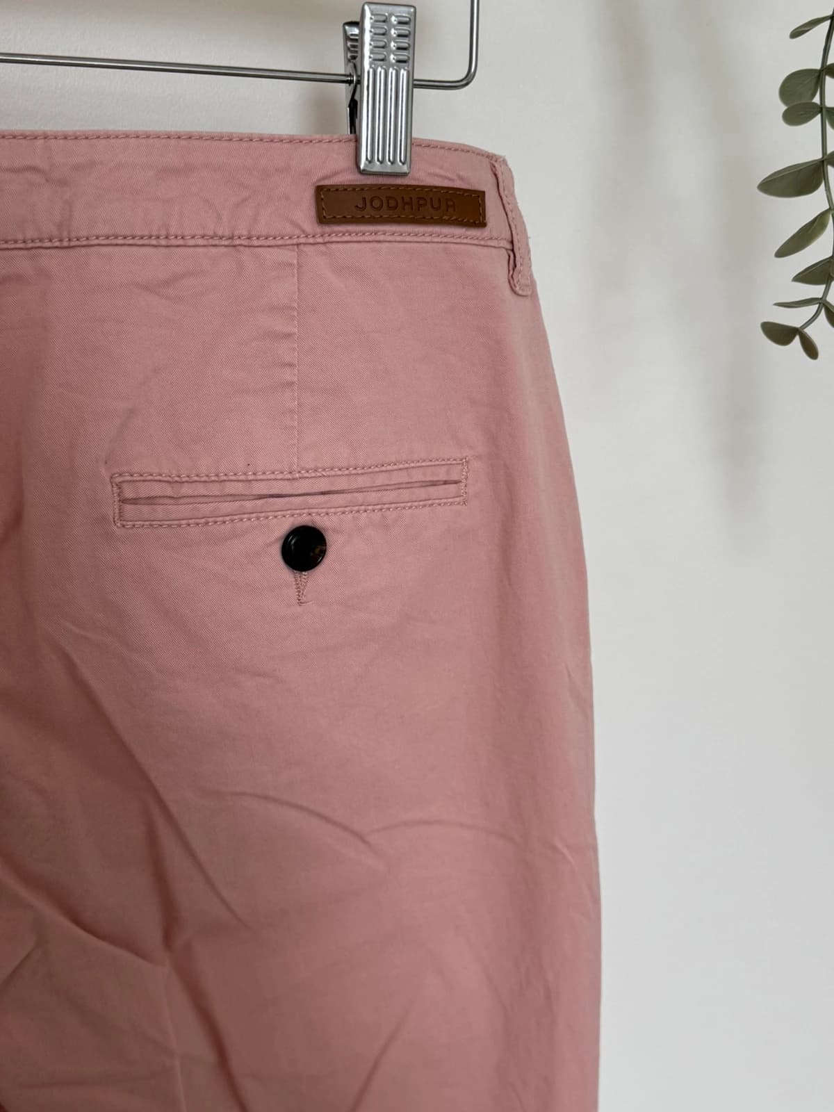 Pantalon chino Jodhpur rose poudré coupe cigarette taille 42/L - Photo 7/11