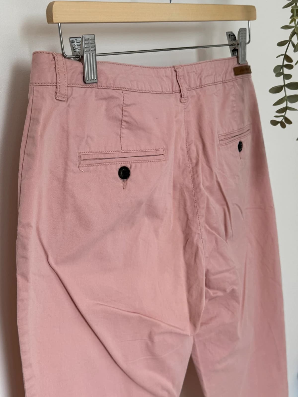 Pantalon chino Jodhpur rose poudré coupe cigarette taille 42/L - Photo 8/11