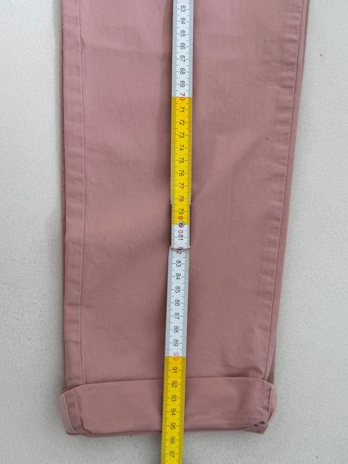 Pantalon chino Jodhpur rose poudré coupe cigarette taille 42/L - Photo 11/11