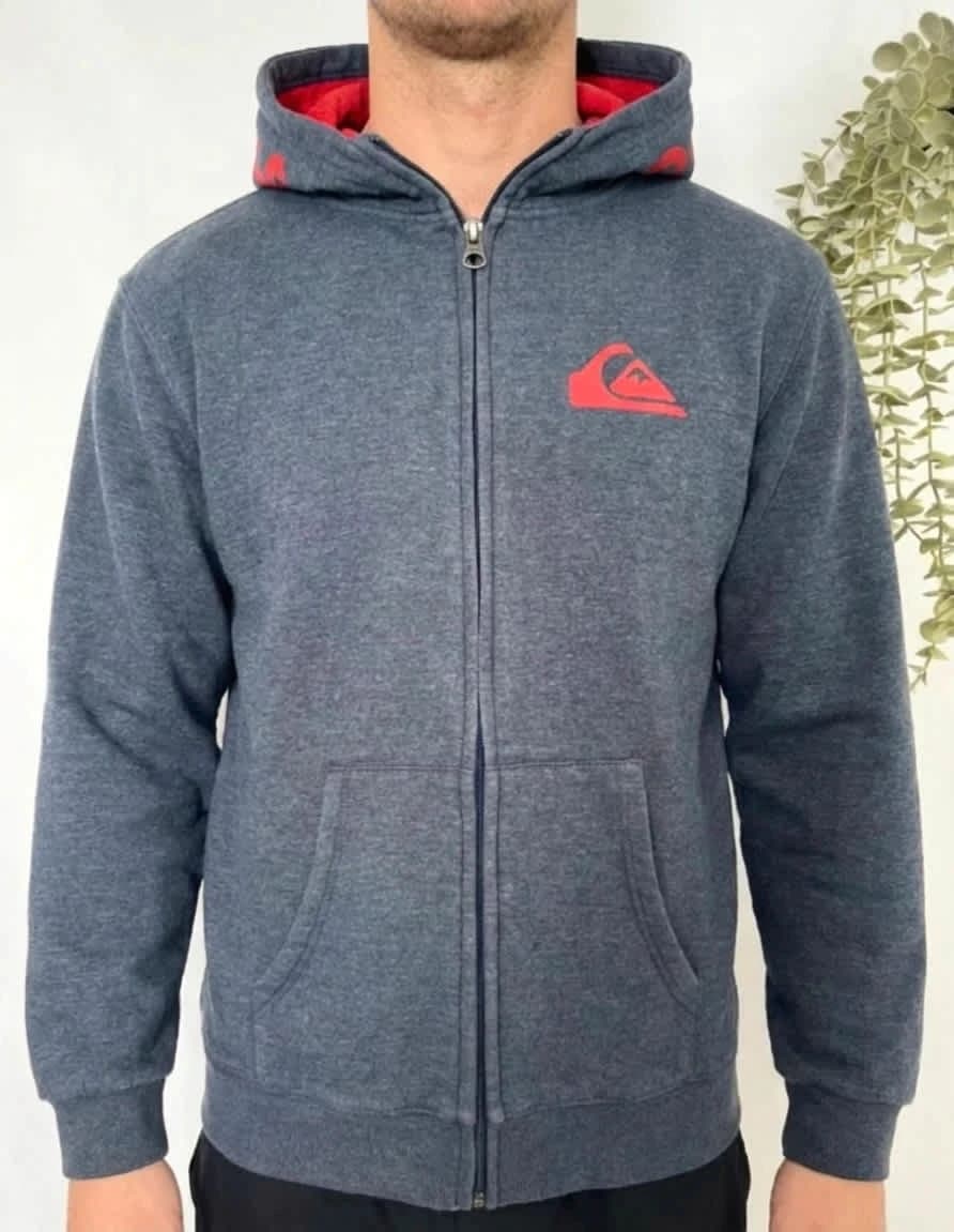 Quiksilver blue fleece full zip jacket - Photo 1/6