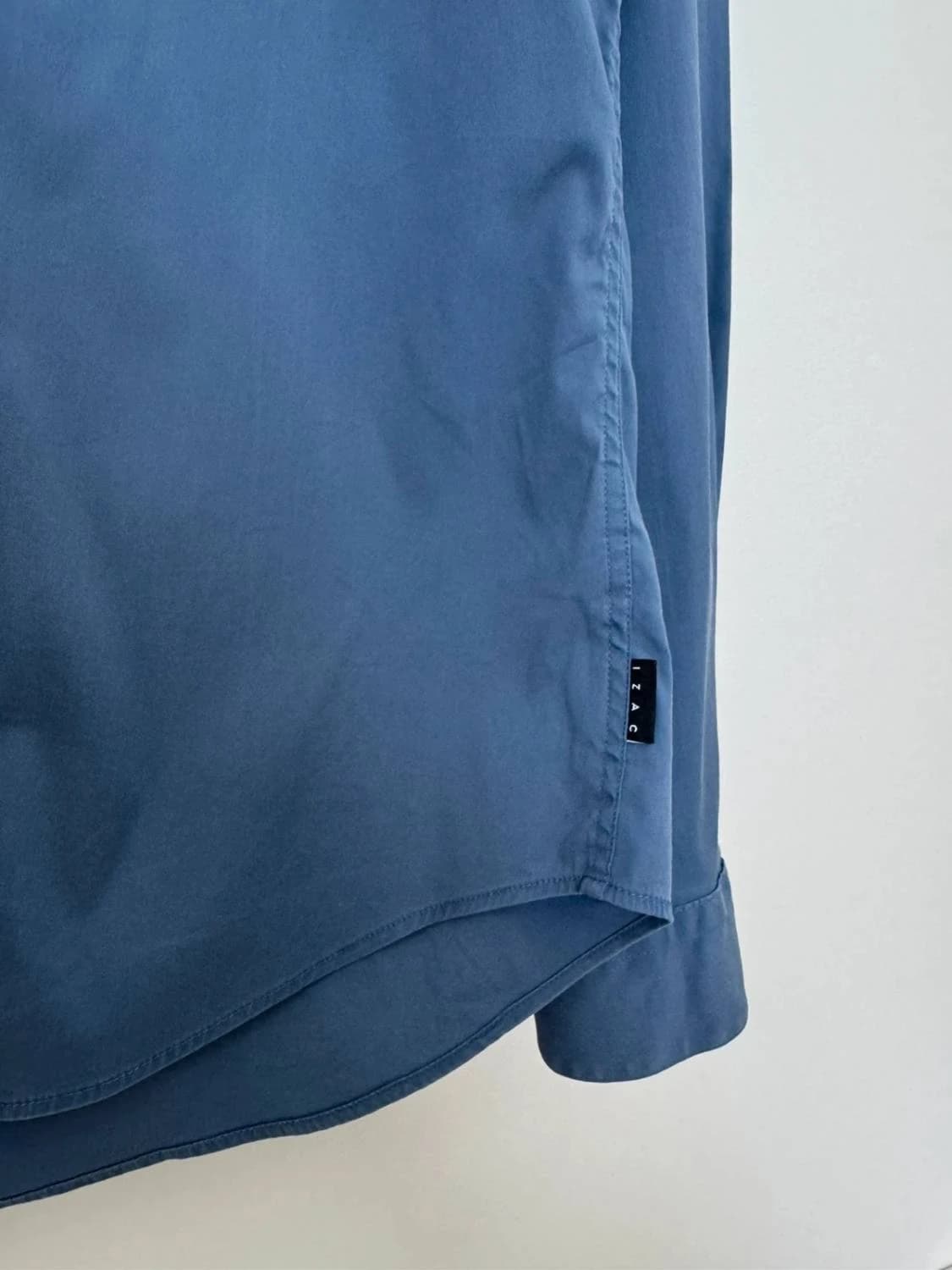 Slim-Fit-Stretchhemd IZAC stahlblau Größe 39/40 - SC260119 - Foto 4/7