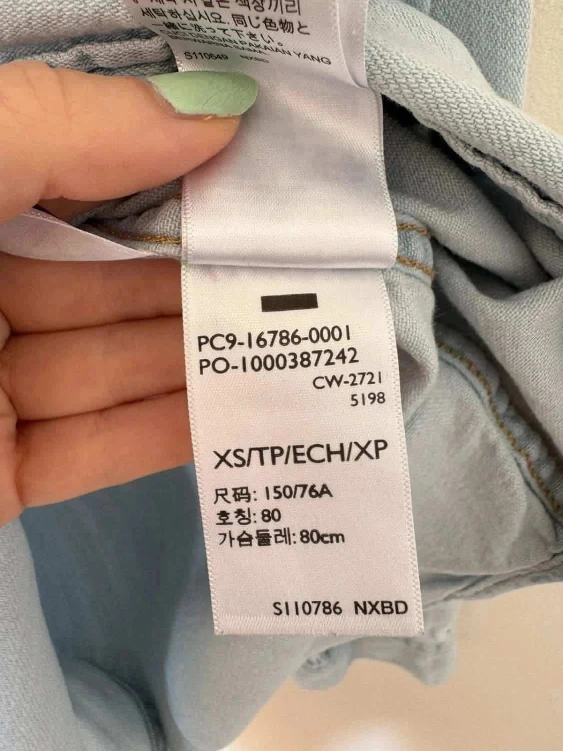 Džínová košile Levi's western ze světle modrého denimu, velikost XS – fotka 9/9