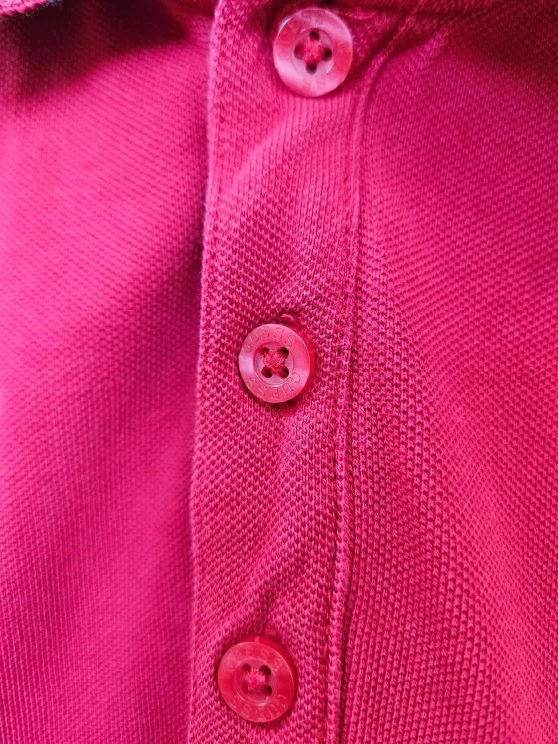 Polo Guess potongan ketat merah saiz M - Foto 4/8