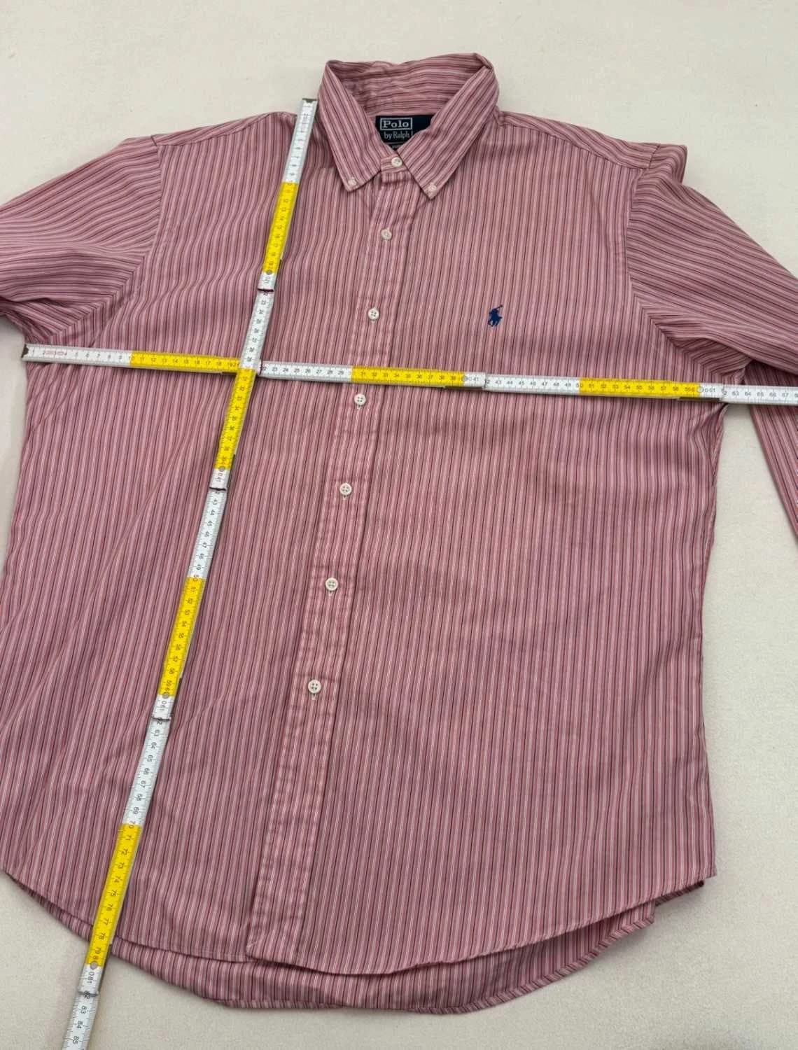 Striped Polo Ralph Lauren shirt pink Custom Fit size XL 43 - FP260160 - Photo 9/9