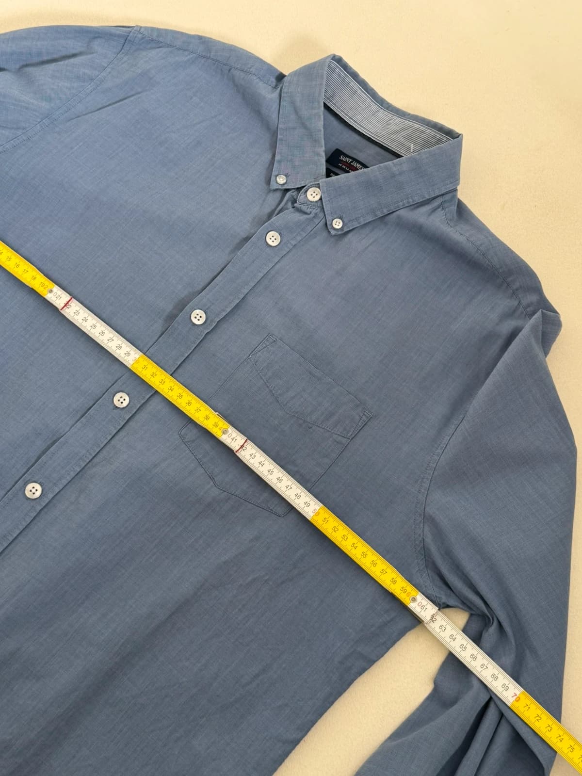 Saint James kék csíkos regular fit ing, XL méret - FP260370 – fotó: 6/7