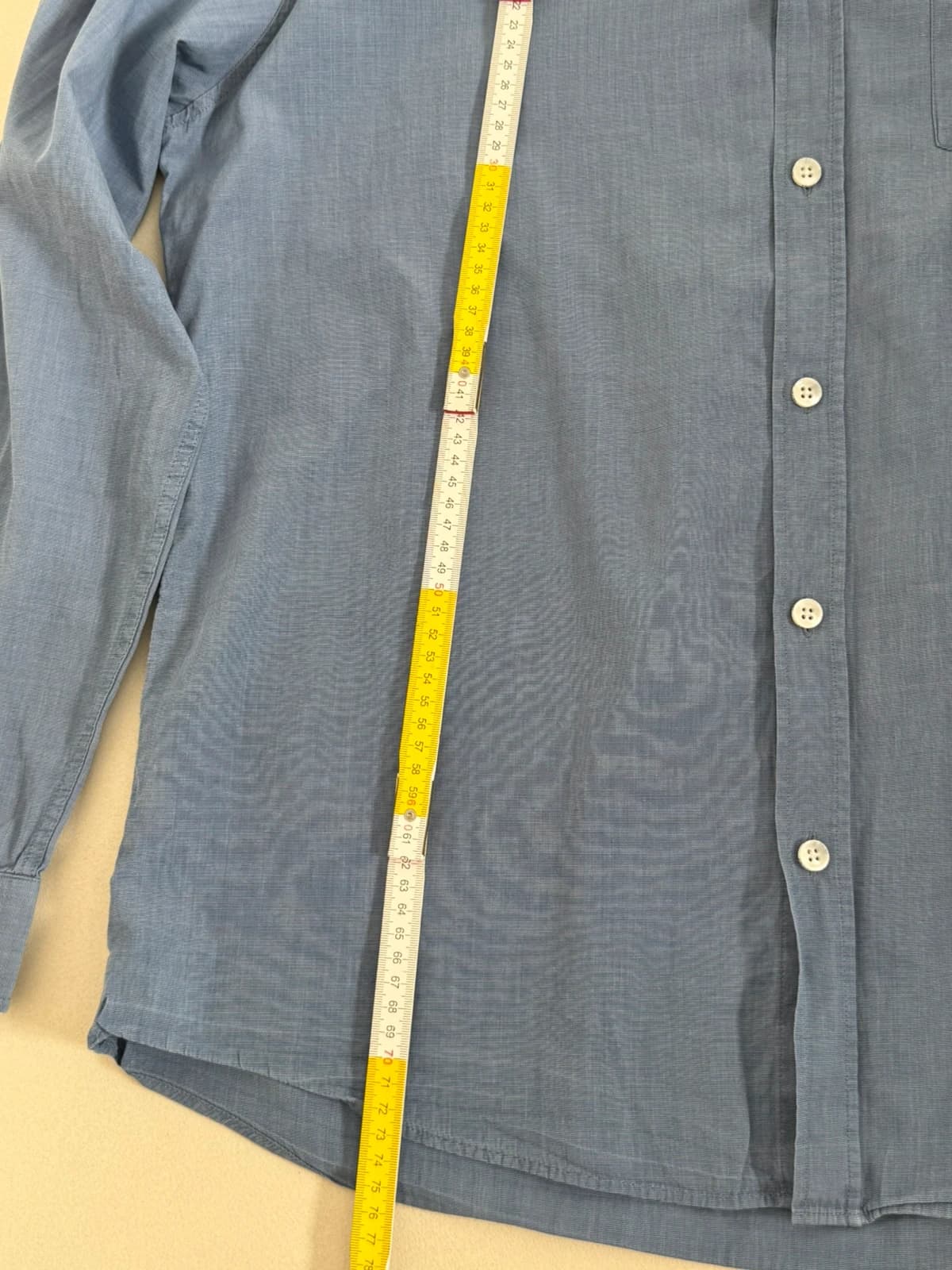 Saint James kék csíkos regular fit ing, XL méret - FP260370 – fotó: 7/7
