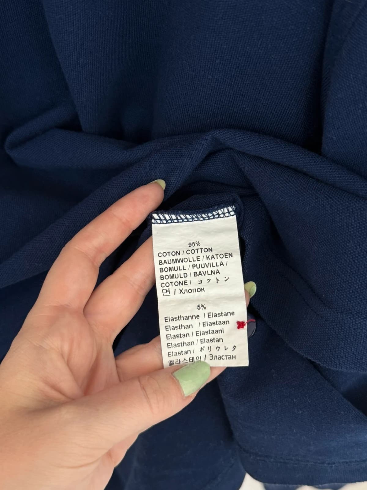 Polo z dzianiny piqué z długim rękawem Armor Lux granatowe rozmiar 4XL - Zdjęcie 6/9