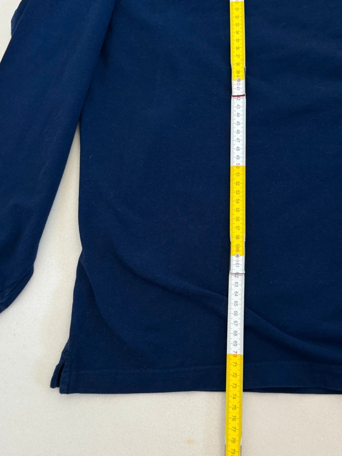 Polo z dzianiny piqué z długim rękawem Armor Lux granatowe rozmiar 4XL - Zdjęcie 9/9