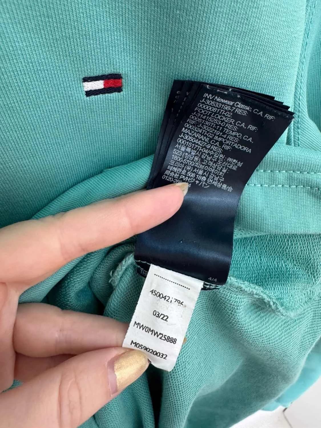 Tommy Hilfiger turkuaz uzun kollu rugby polo, The 1985 Shirt, XL beden - FP251246 - Fotoğraf 6/8