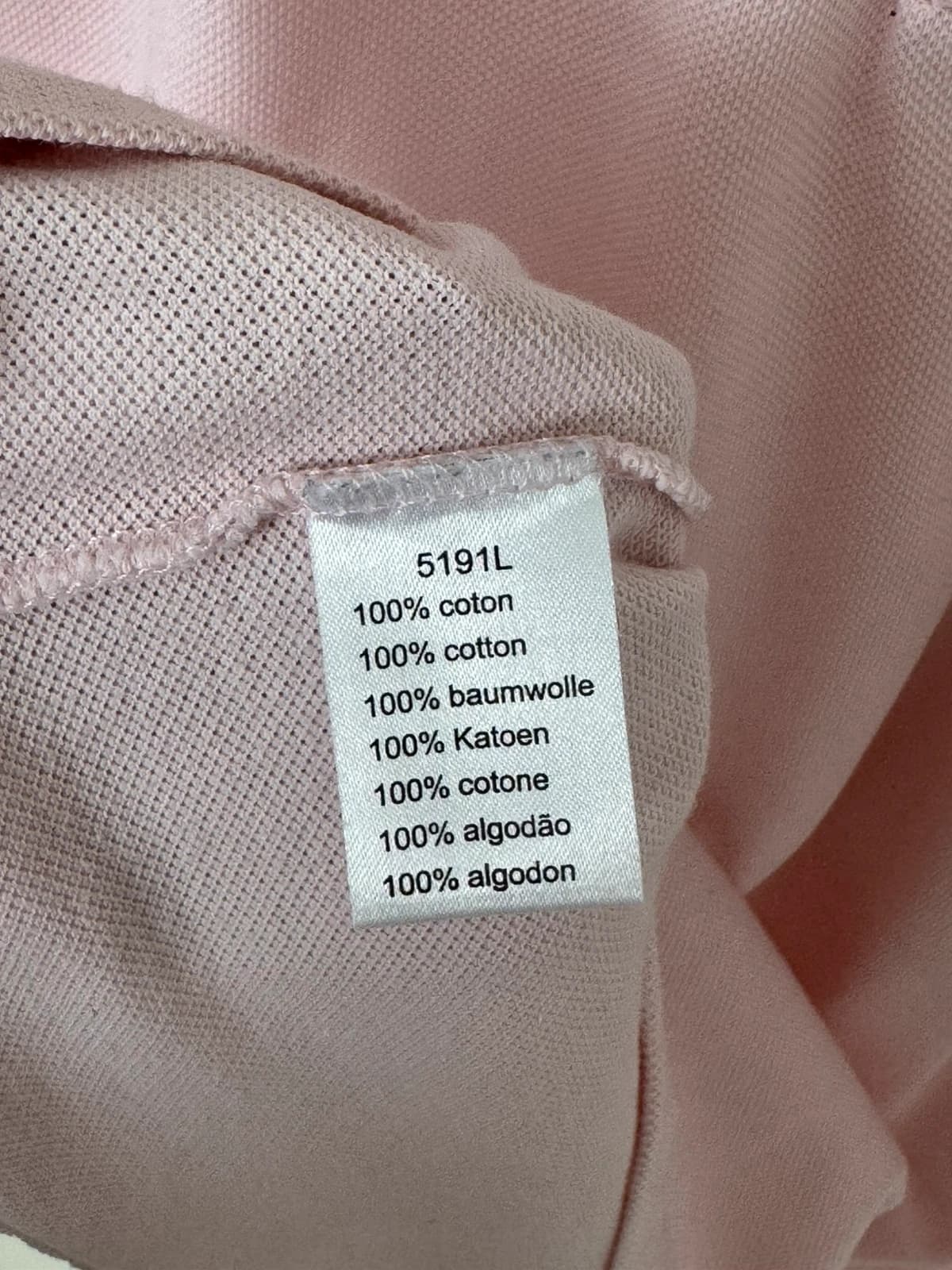 بولو بيكيه Lacoste وردي باستيل، مقاس 4/M - FP260268 - صورة 5/7