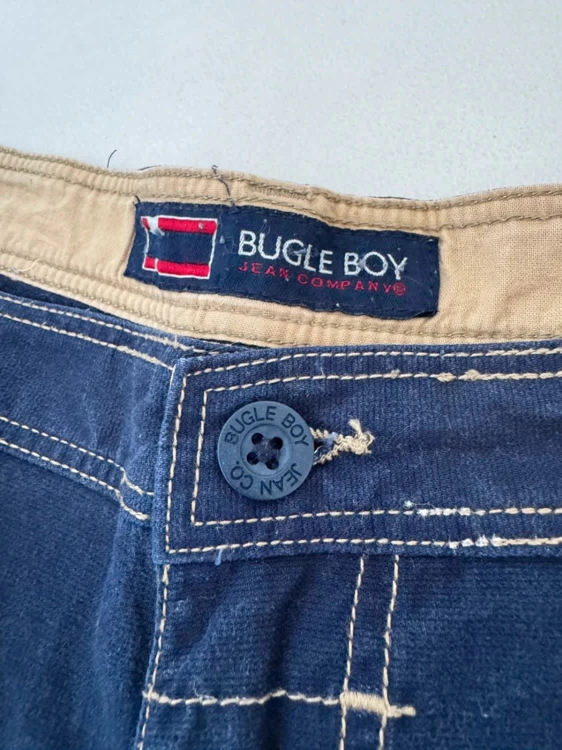 Cargo-Shorts Bugle Boy Marinestil Y2K Größe W40 - Foto 3/7