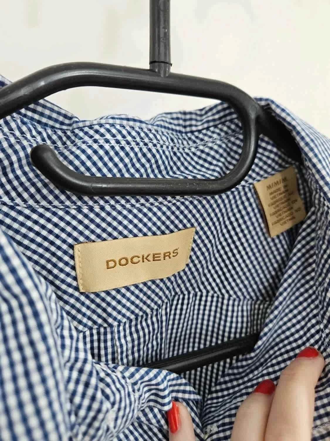 Chemise vichy bleue Dockers taille M - Photo 3/8
