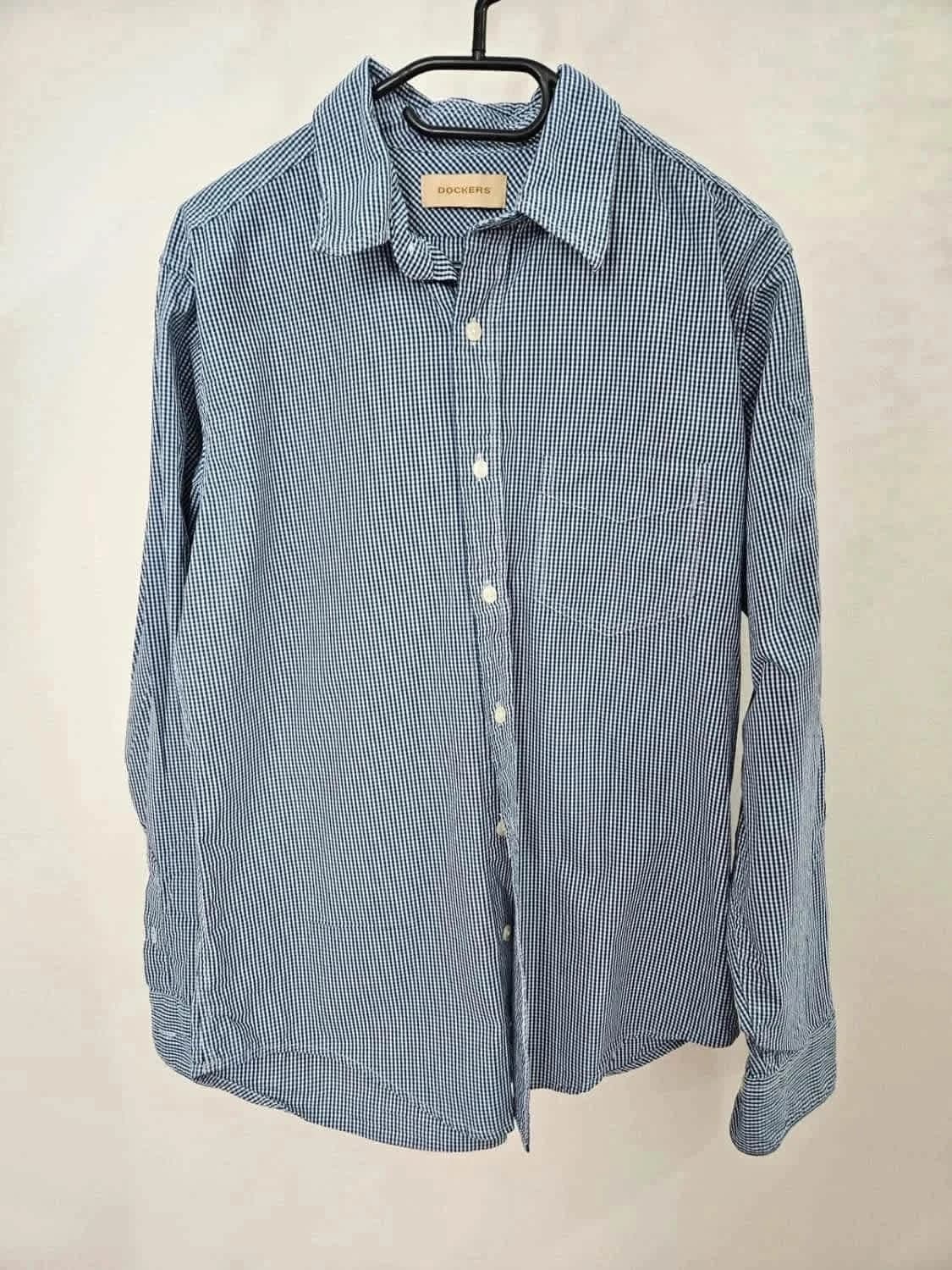 Chemise vichy bleue Dockers taille M - Photo 2/8