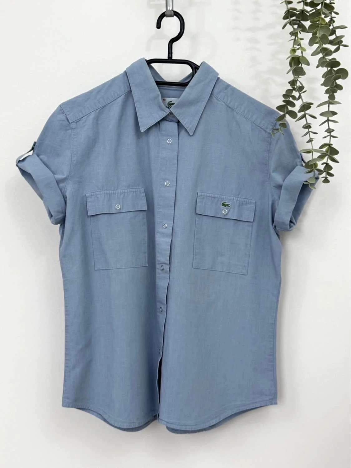 Chemise manches courtes Lacoste bleu gris poches taille 40 - FP260182 - Photo 2/8