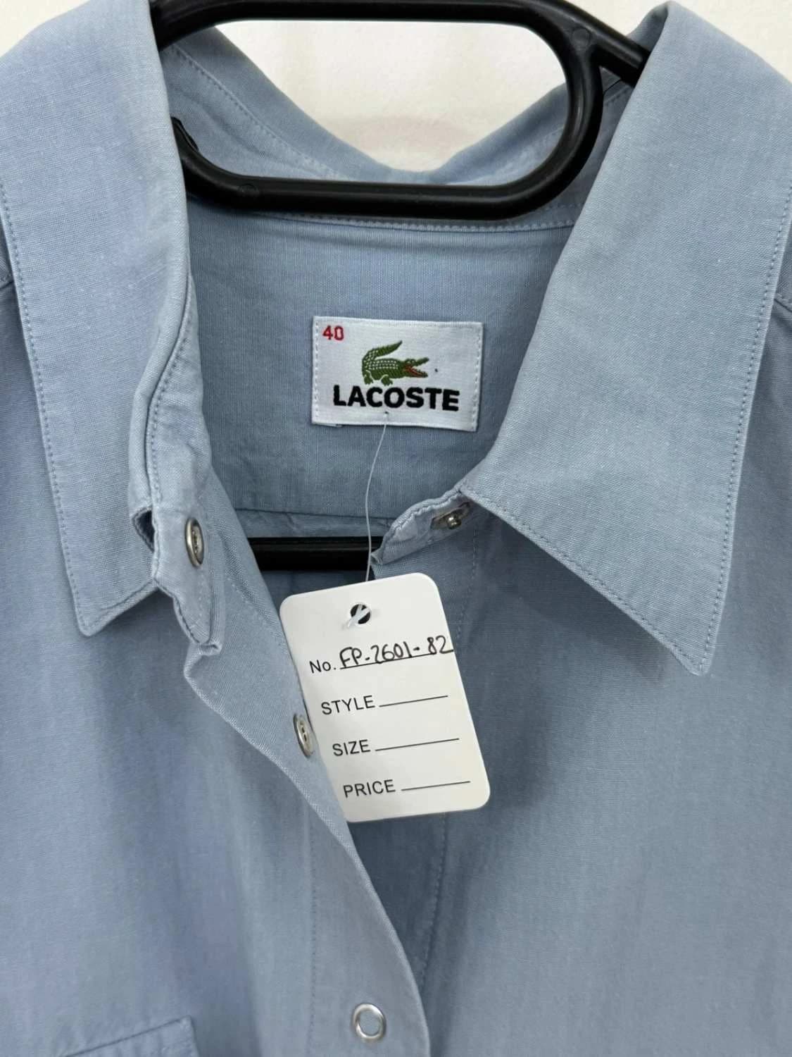 Chemise manches courtes Lacoste bleu gris poches taille 40 - FP260182 - Photo 4/8