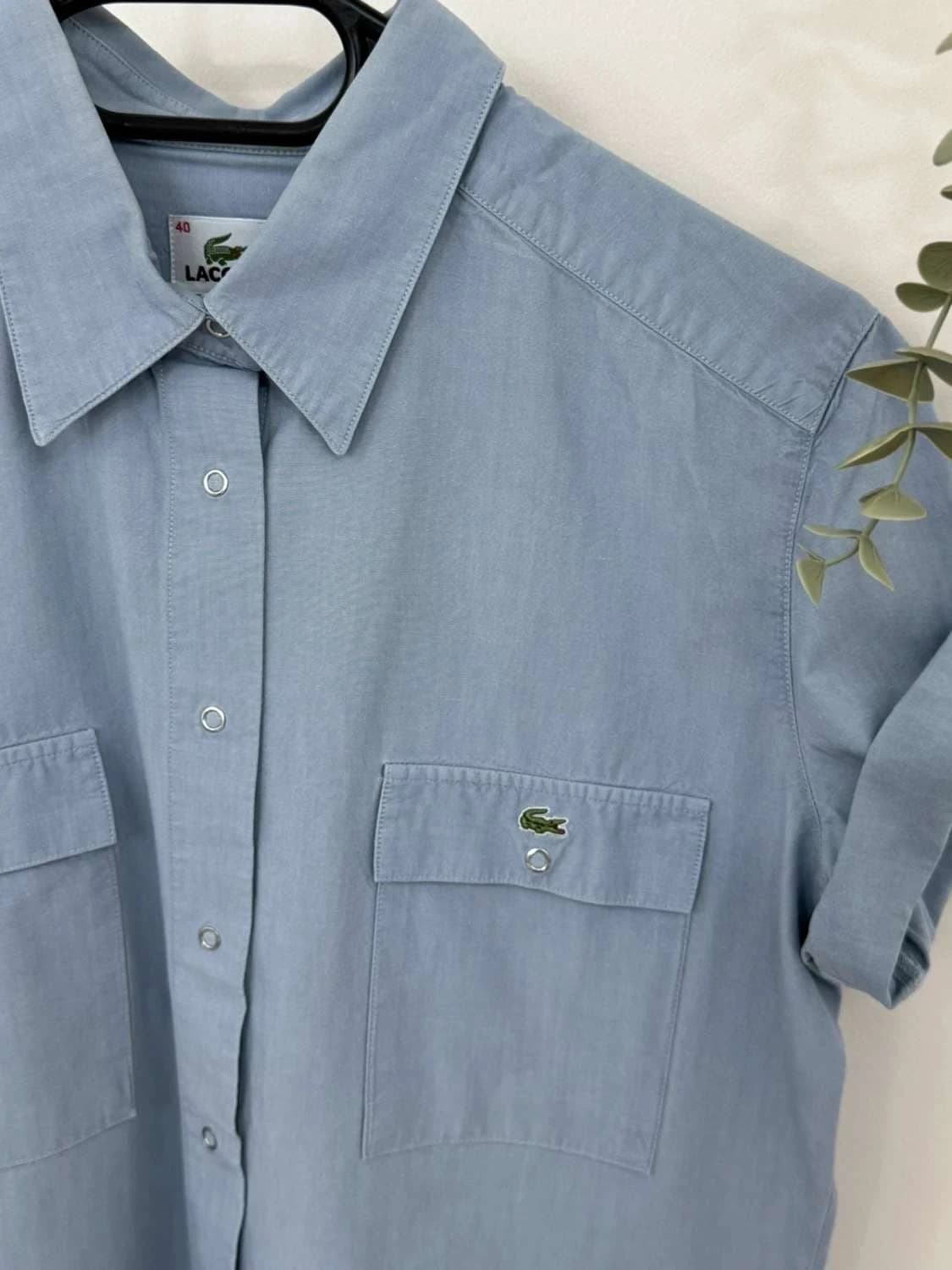 Chemise manches courtes Lacoste bleu gris poches taille 40 - FP260182 - Photo 3/8