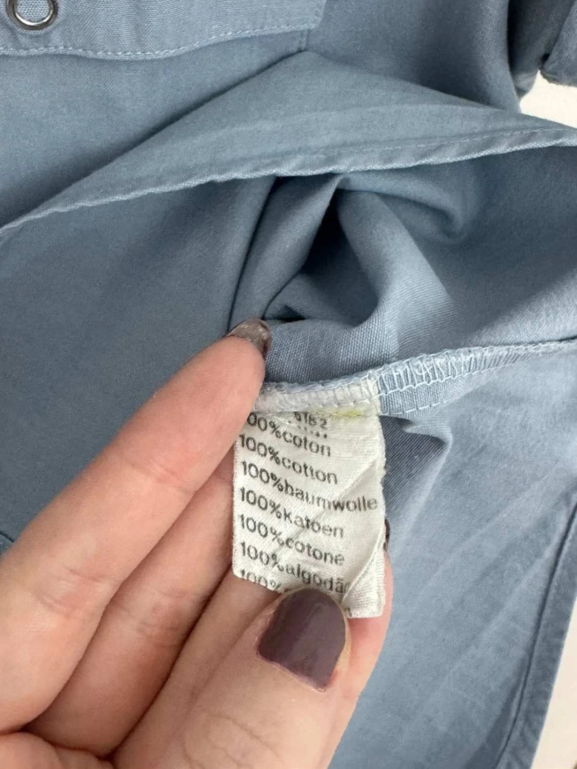 Chemise manches courtes Lacoste bleu gris poches taille 40 - FP260182 - Photo 5/8