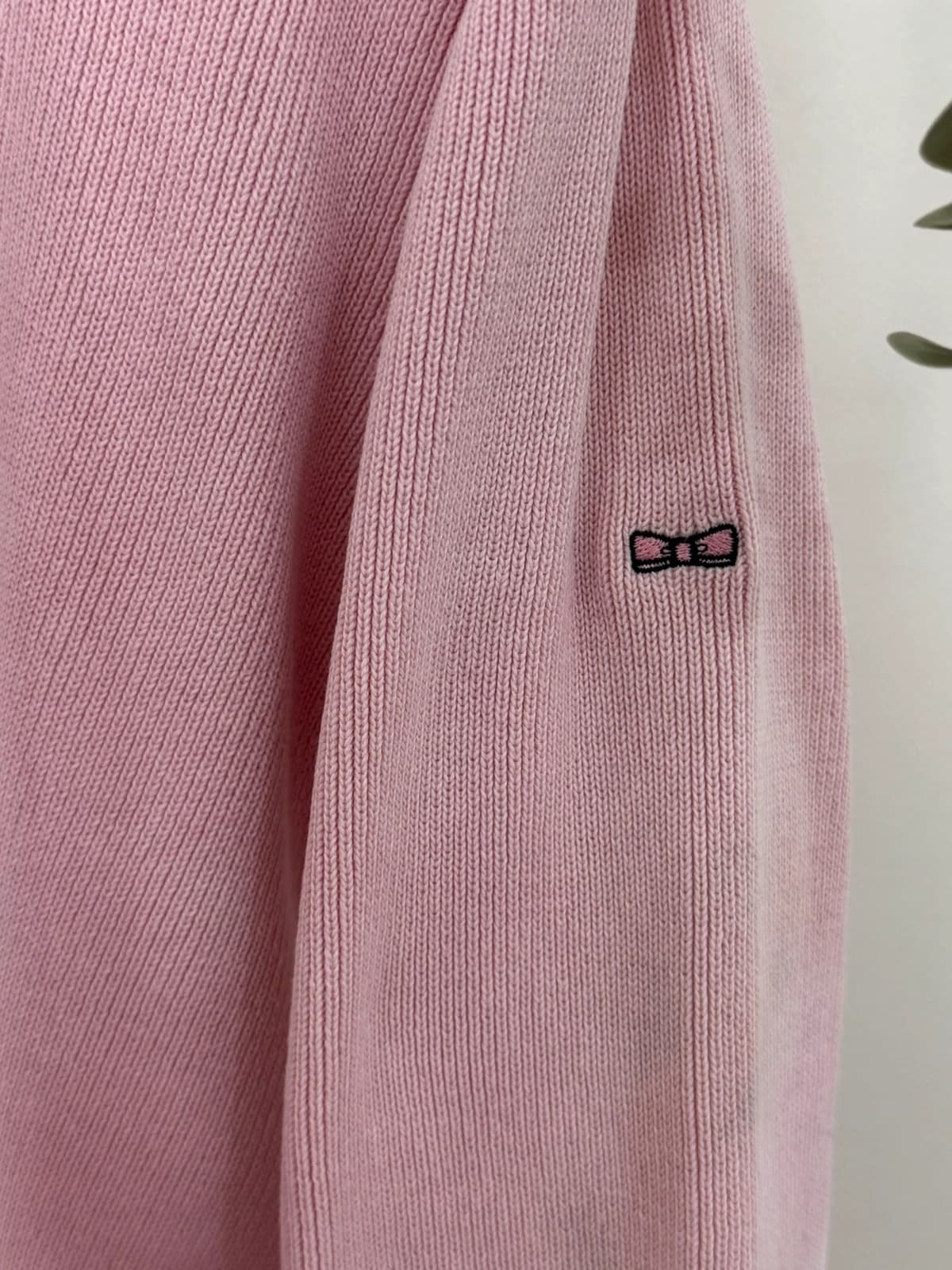Pull coton Eden Park rose col V taille M - Photo 4/7