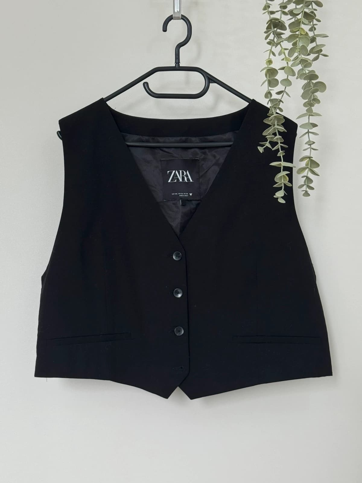 Gilet tailleur Zara noir sans manches taille XXL - Photo 2/7