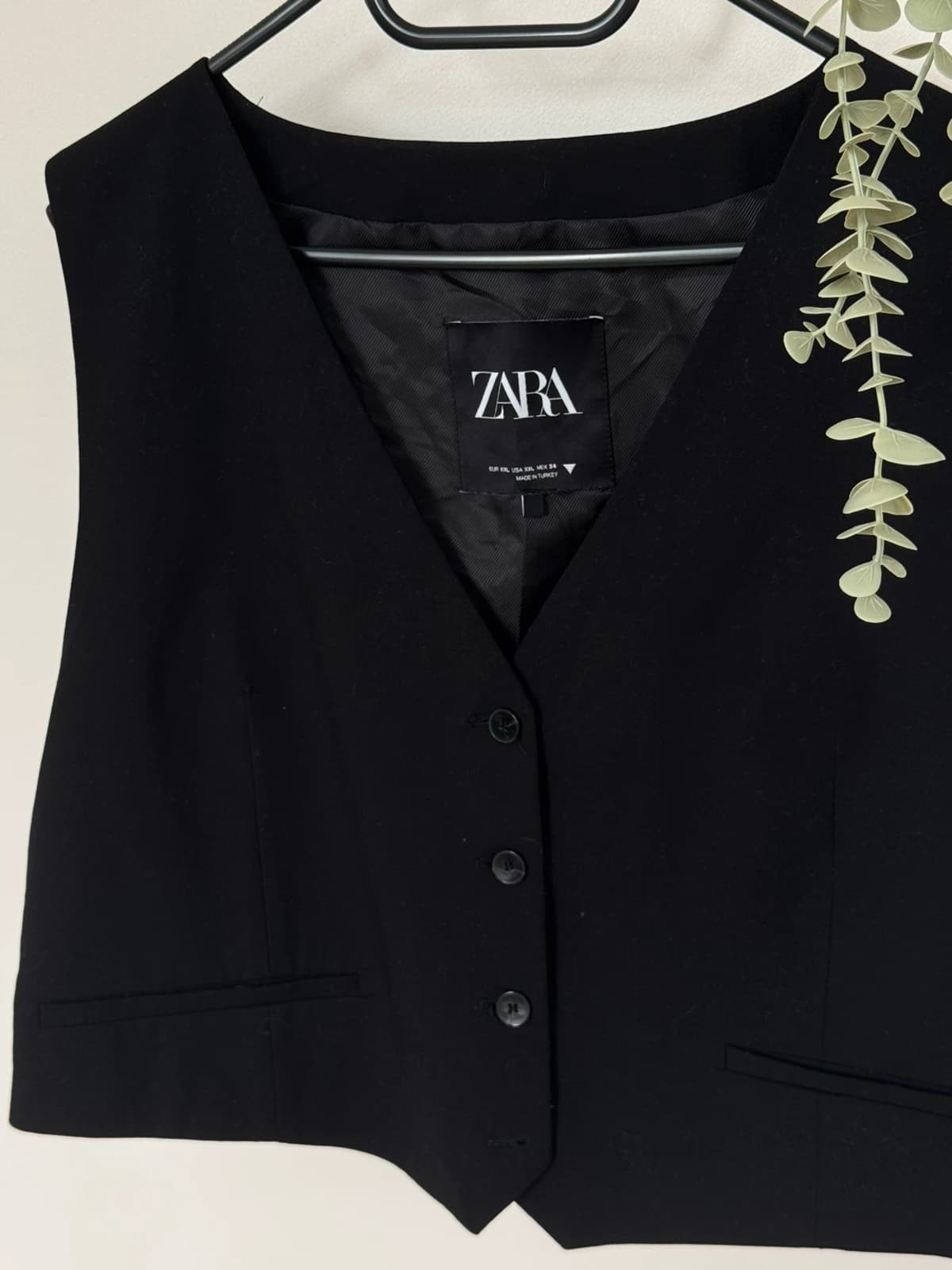Gilet tailleur Zara noir sans manches taille XXL - Photo 3/7