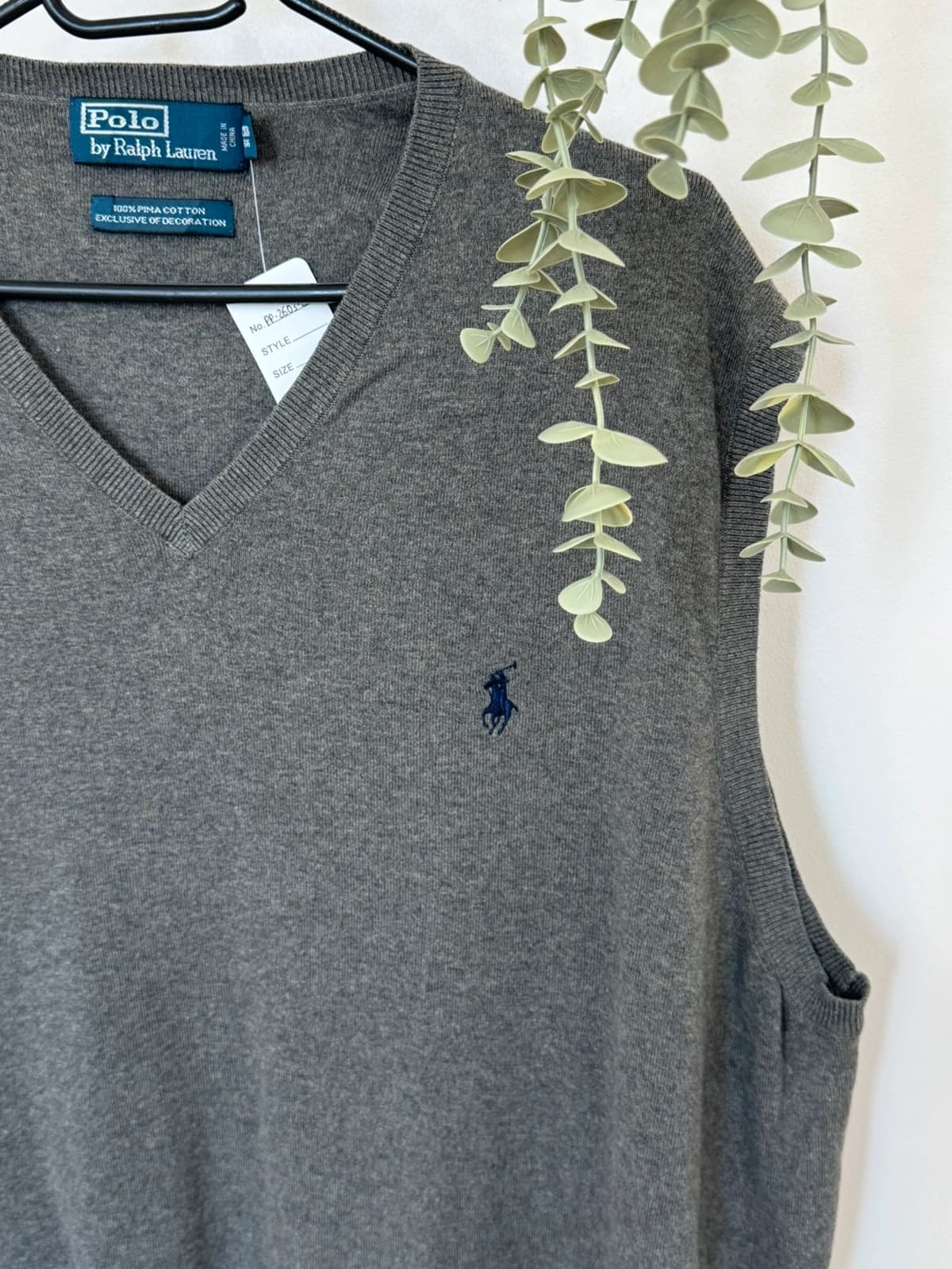 Pull sans manches Polo Ralph Lauren gris anthracite taille 2XB/2XL - PP2603265 - Photo 3/6