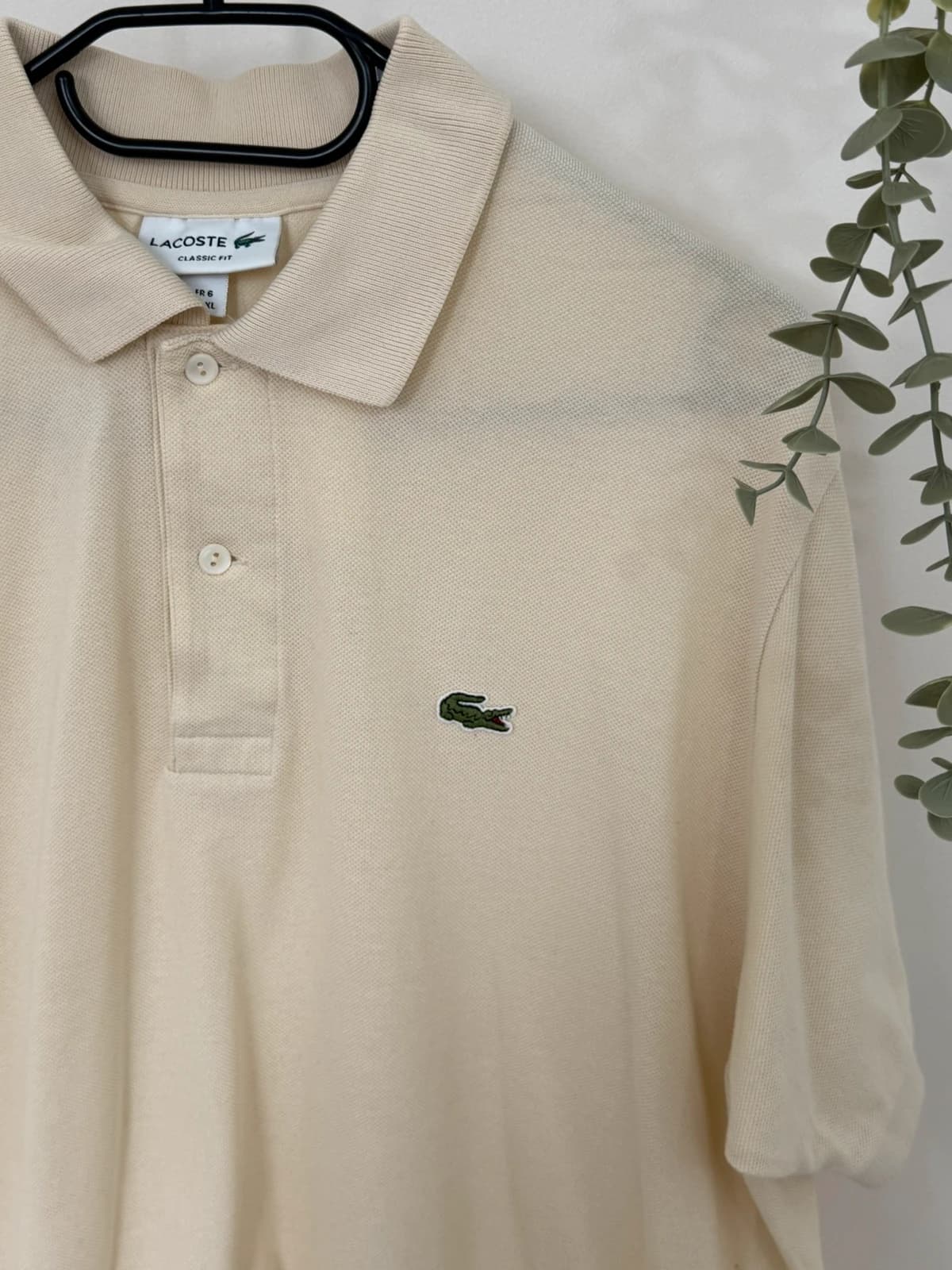 Lacoste Piqué-Polo, Classic Fit, Ecru-Beige, Größe 6/XL - FP260243 - Foto 5/8