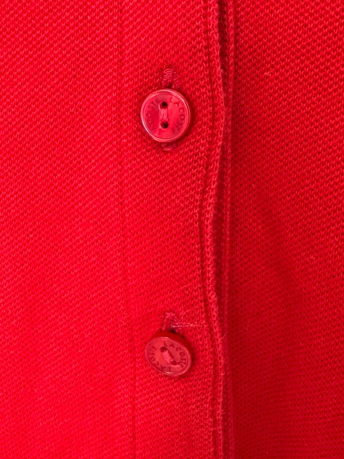 Polo piqué Lacoste rouge logo rouge taille 38/S - FP260238 - Photo 5/8