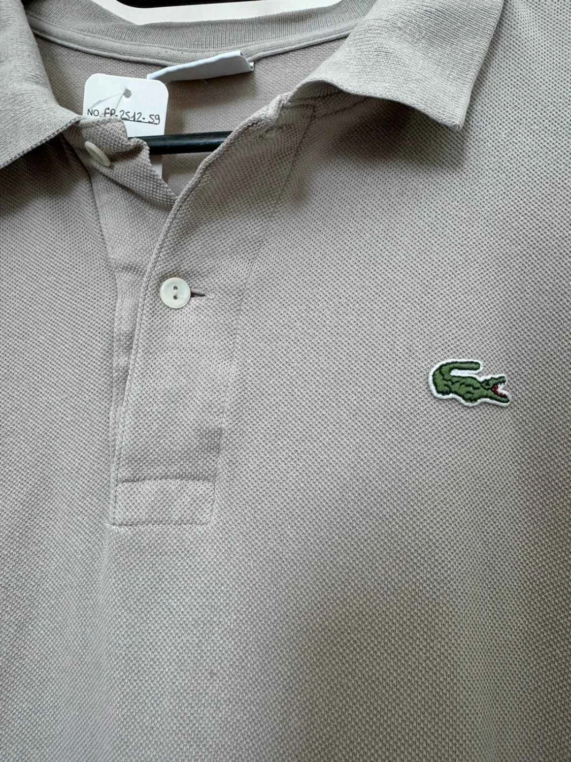 Beige katoenen Lacoste polo klassieke pasvorm, maat 7/XXL - FP251259 - Foto 5/8